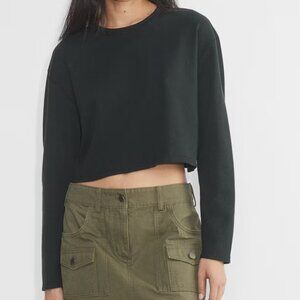 Aritzia Black Sunday Best Baby Waffle Long Sleeve Black Size M